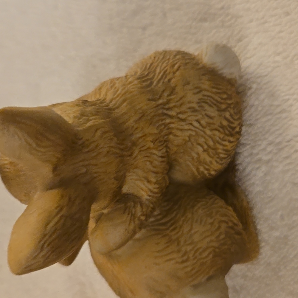 Vintage Homco Home Interior Bunny Rabbit Figurine #1455 - Picture 3 of 5